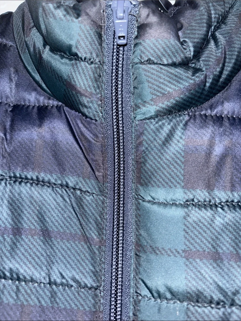 Awesome Black Watch Plaid Quilted Vest